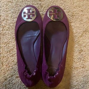 Tory Burch Purple Velvet REVA flats 9.5